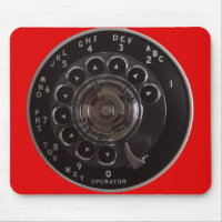 Seletor giratório Mousepad do telefone do vintage