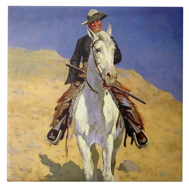 “Self Portrait on a Horse” by Frederic Remington (Frente)