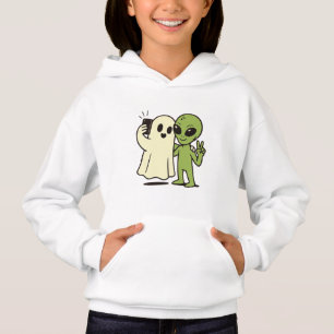 Selfie de Halloween de Alien e Fantasma Engraçado