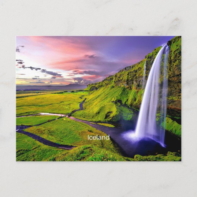 Seljalandfoss, Islândia Cartão Postal (Frente)