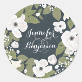 selo bonito ou obrigado, seu adesivo de casamento