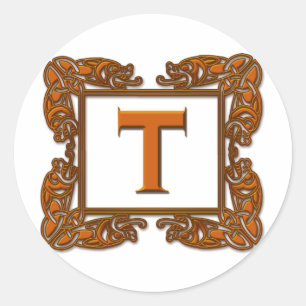 Selo celta de cobre do envelope da etiqueta do