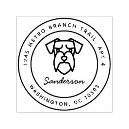 Selo de Autodigitação do Carimbo de Retorno do Cão