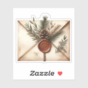 Selo de Cera de Carta Vintage - Adesivo Inverno Ac