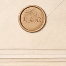 Selo de Cera Terra Cotta | Monograma Minimalista M