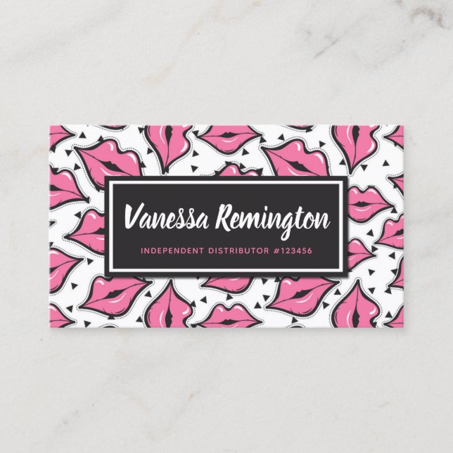 Selo de Fidelidade do Distribuidor de Batons Lábio (Frente)