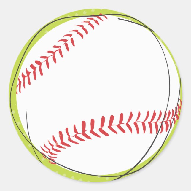 Selo do Adesivo de Retorno do Baseball Retro (Frente)
