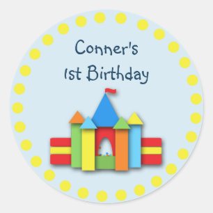 Selo do convite de Bithday ou etiqueta de endereç