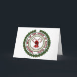 Selo do Escritório do Pai Natal - Cartão de Vazio<br><div class="desc">Um cartão totalmente personalizável e excelente gravado com o "selo oficial do escritório do Papai Noel". Um LMHDs é exclusivo!</div>
