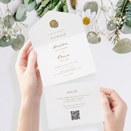 Selo Dourado Elegante de cera e Casamento