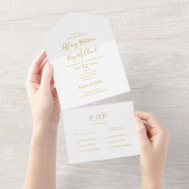 Selo Dourado Elegante Simples E Enviar