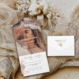 Selo Elegante e Enviar Boho | Casamento De |