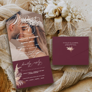 Selo Elegante e Enviar Boho Casamento De