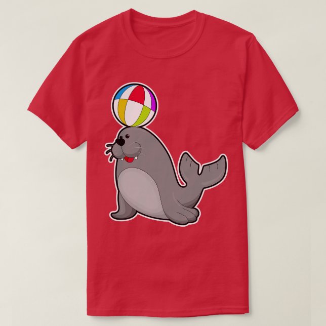 Selo nos esportes aquáticos com polo aquático (Frente do Design)