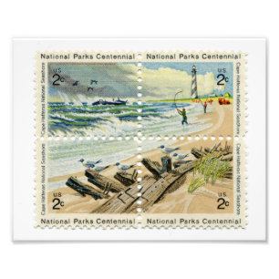 Selo Postal dos Estados Unidos Impressão de Foto