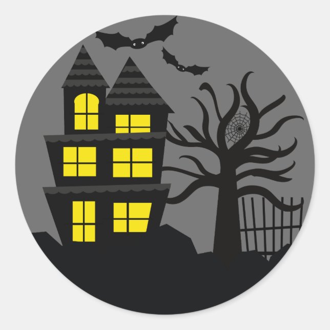 Selos de Envelope de Halloween Assustador Adesivos (Frente)