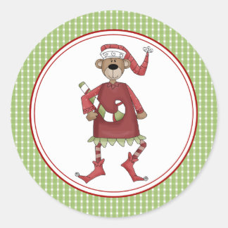 Selos de Envelope de Natal Beary Adesivos