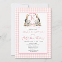 Selva de Convite para Chá de fraldas Preppy Safari