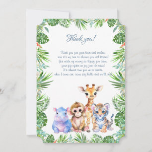 Selva Tropical Animais bebês Obrigado