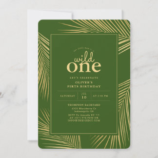 Selva Verde Selvagem Um Convite de aniversário