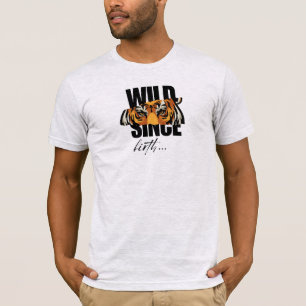 Selvagem desde o Nascimento Camiseta Gráfica com