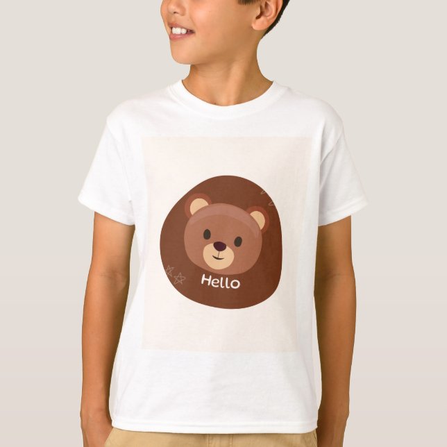 Selvagem e Livre: Camiseta de Aventura de Urso (Frente)