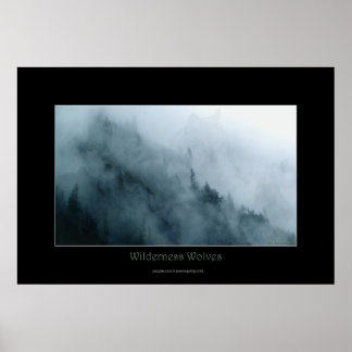 Selvagem e Lobos Ocultos Poster de Arte da Vida Se
