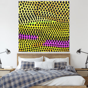 "Selvagem Vibrante" Abstrato Impressão