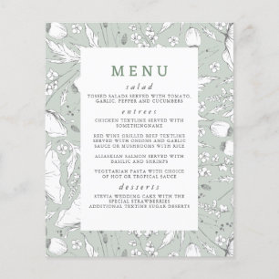 Selvagens Menu de Casamento Elegante de Sábado des
