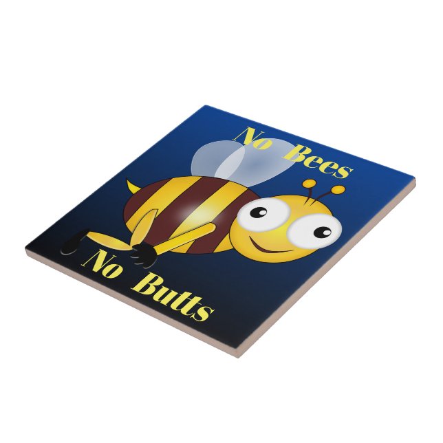 Sem Abelhas Sem Bumbuns Azulejo Cerâmico (Lateral)