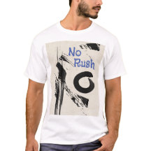 Sem Abstrato de Slogan Rush Personalizar Camiseta