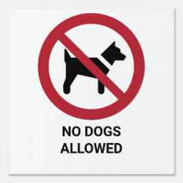 Sem Cães Permitidos, Sinal De Proibição