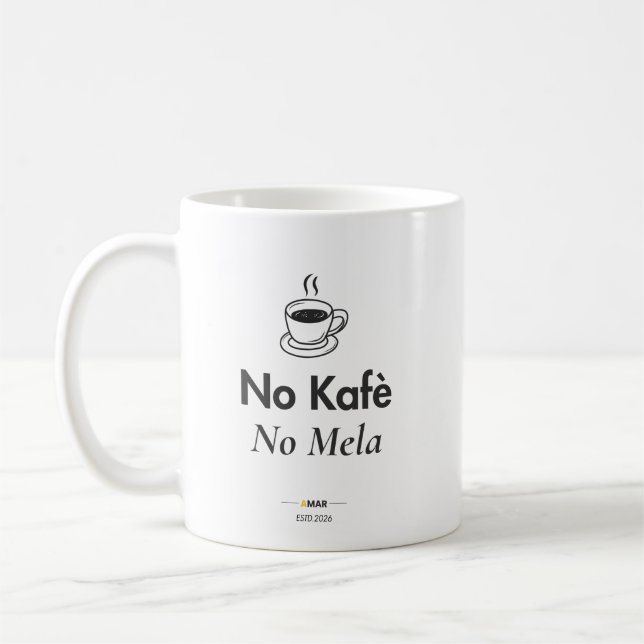 Sem Café Sem Vida | Caneca de Café Maltesa | Prese (Esquerda)