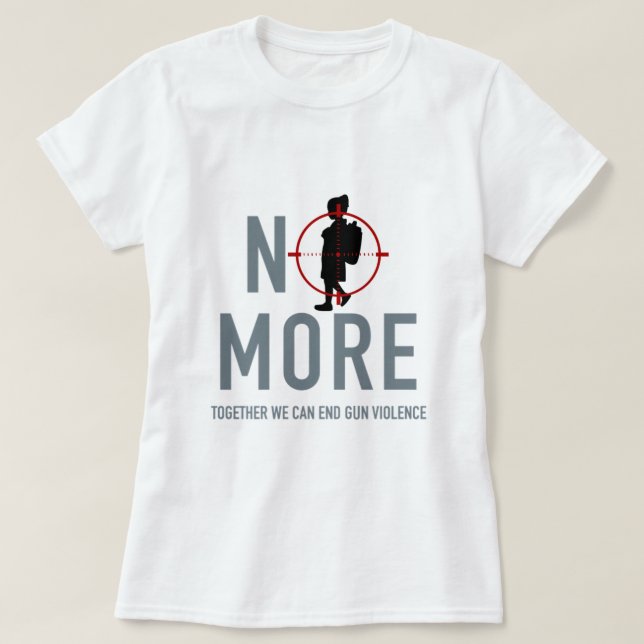 Sem Camiseta Anti-Violência Contra Armas (Frente do Design)