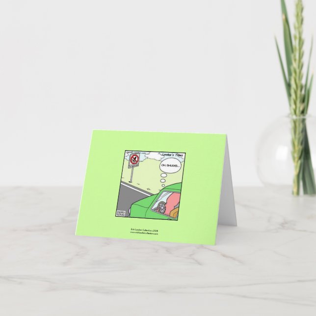 Sem Cartão de Nota de Cartoon Hilário de Zona Lula (Frente)