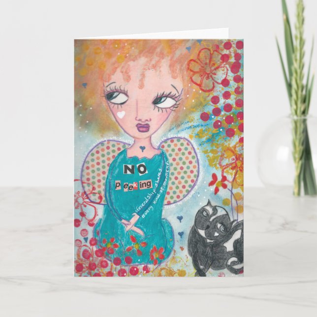 Sem cartão de saudação de pico (Frente)