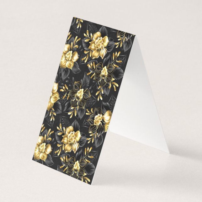 Sem costura com orquídeas de joalharia (Verso)