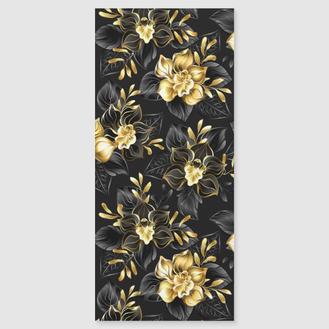 Sem costura com orquídeas de joalharia (Frente)