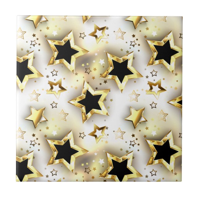 Sem costura leve com estrelas douradas (Frente)