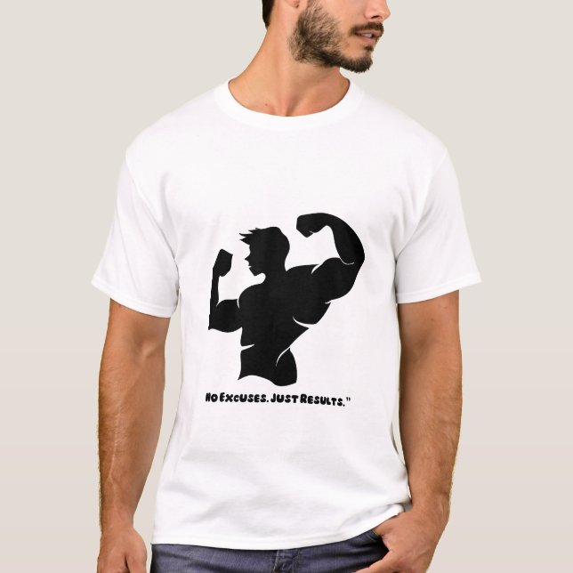 Sem desculpas apenas resultados - Camiseta de giná (Frente)