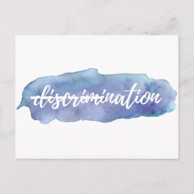 Sem Discriminação neste Cartão Postal Nacional (Frente)