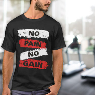 Sem Dor Não Há Ganho Camiseta Masculina de Exercíc