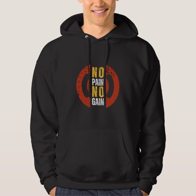 Sem Dor, Sem Ganho - Moletom Masculino (Frente)