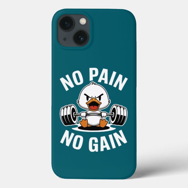 Sem Dor Sem Ganho Pião Pato de Gym iPhone 13 (Verso)