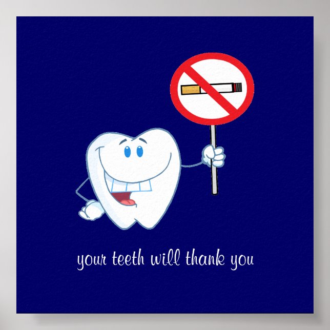 Sem Fumar - Os Seus Dentes Agradam-Lhe Poster (Frente)