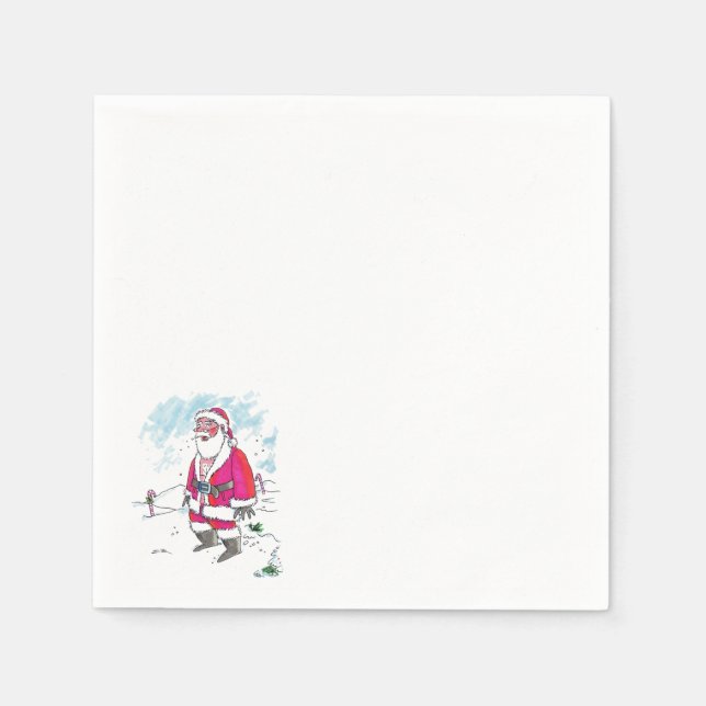 Sem guardanapos de papel coquetel Ho-Ho (Frente)