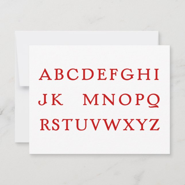 Sem letra de Natal L / Convite (Frente)