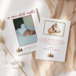 Sem Mais Noites Silenciosas Anúncio de Natal<br><div class="desc">Anuncie que você não terá mais noites silenciosas em sua casa com este adorável anúncio de natal de natal. Todo texto na frente e atrás pode ser personalizado. Adicione uma foto na frente e atrás para criar um anúncio de natalidade de natal verdadeiramente personalizado.</div>