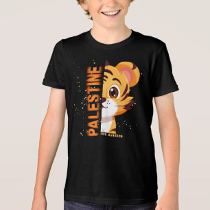 SEM MEDO   Camiseta Infantil Palestina Personaliza