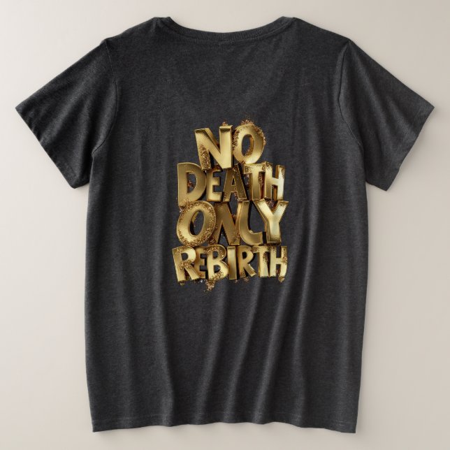Sem Morte Somente Renascimento CAMISA BÁSICA FEMIN (Verso do Design)